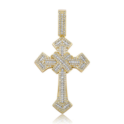 Baguette Cross Necklace