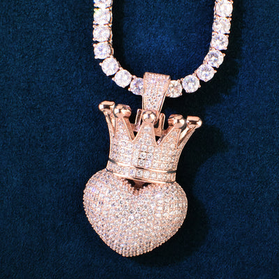 Crown Heart Necklace