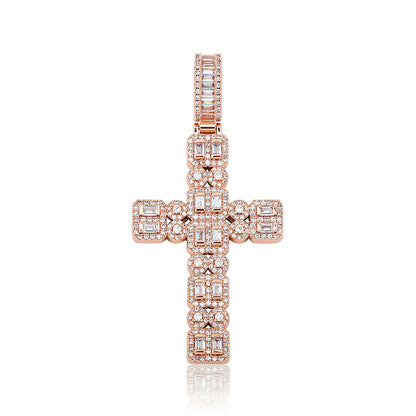Micropavé Cross Necklace