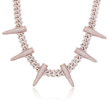 14 mm Rivet Bullet shaped Cuban Chain