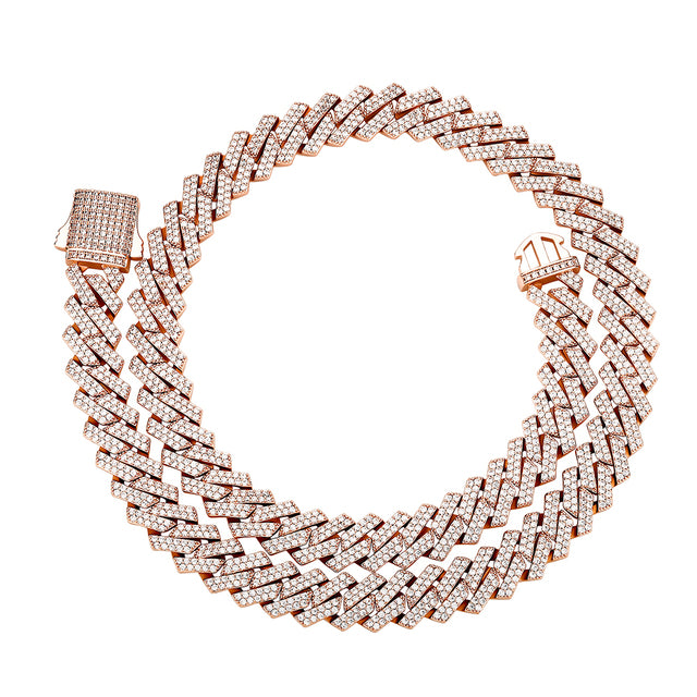 14mm Miami Cuban Link Chain Necklace