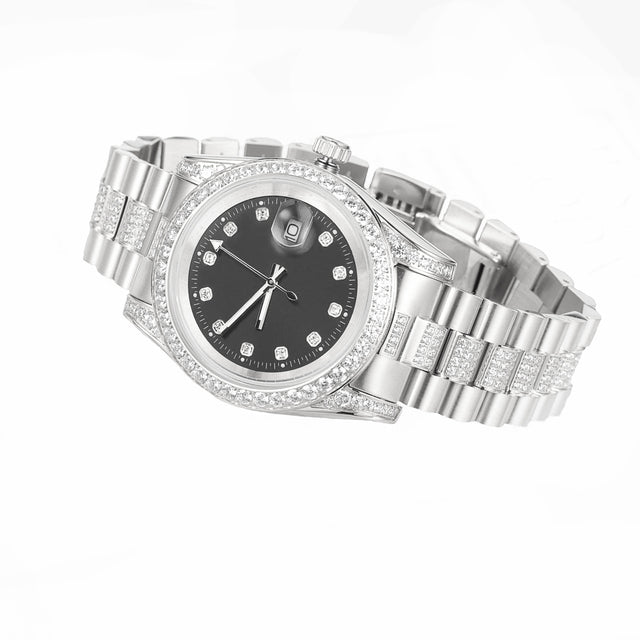 Red Dial Mens Gold Finish Watches