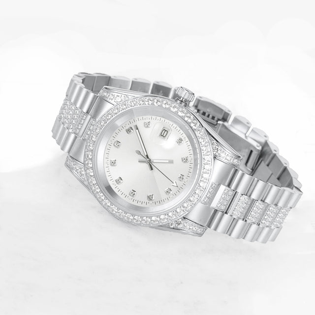 Red Dial Mens Gold Finish Watches