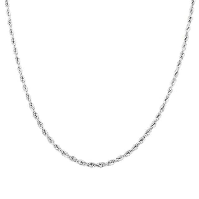 Stainless Steel Rope Chain 3mm Necklace
