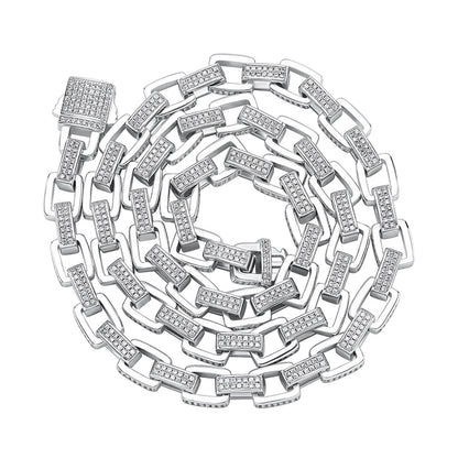 8mm Ice Box Link Chain Necklace