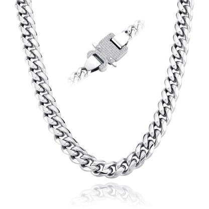 12mm Miami Cuban Chain With Spring Ring Clasps