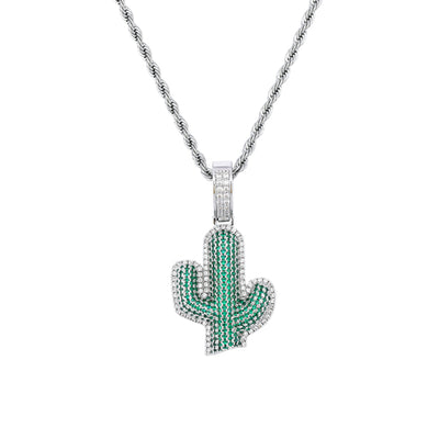 Green Cactus Necklace
