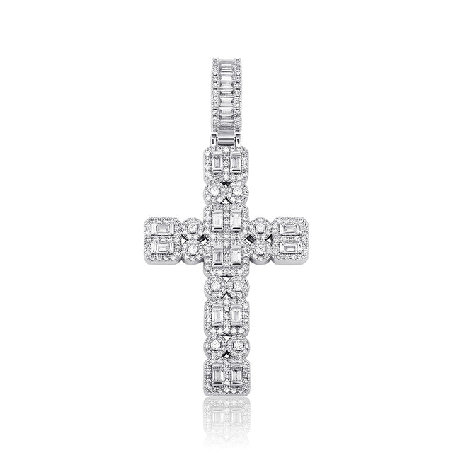 Micropavé Cross Necklace