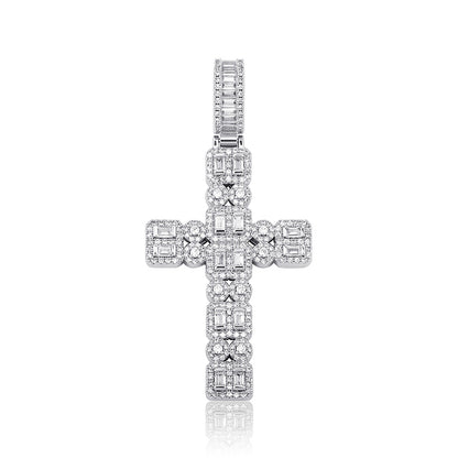 Micropavé Cross Necklace