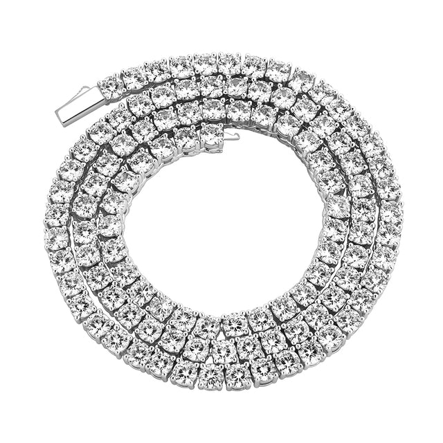 925 Sterling Silver 3-6mm Tennis Chain